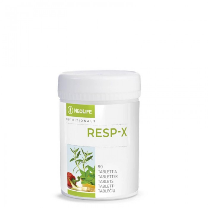 Resp-X žolelių ekstraktas sinusito gydymui ir kvėpavimui palengvinti. 90 tablečių