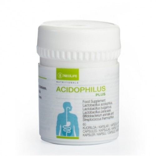 Acidophilus Plus patentuotos NeoLife gerosios bakterijos (60 kapsulių)